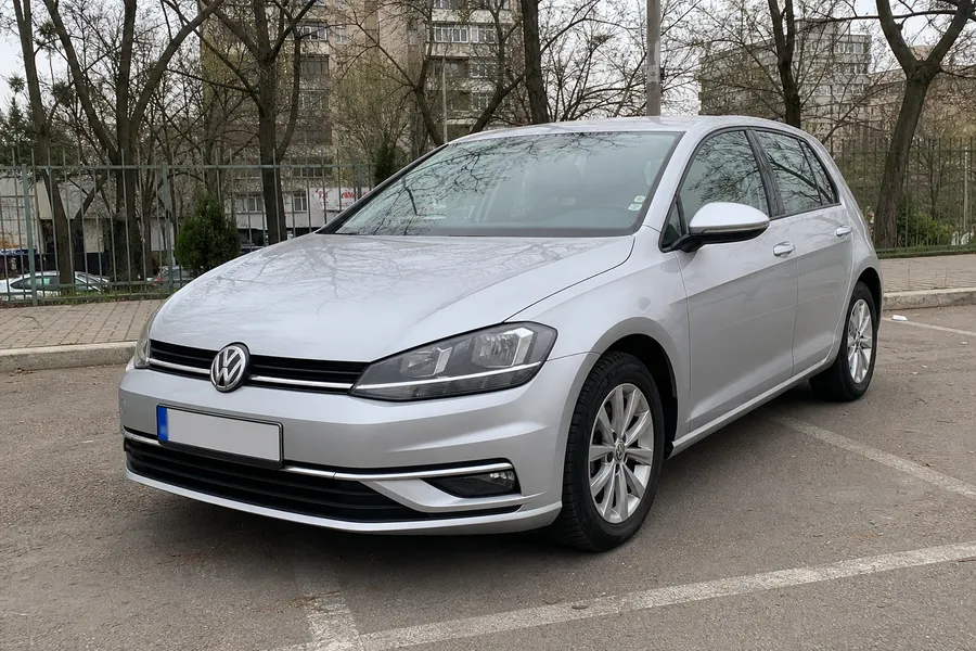 Сребрист Volkswagen Golf